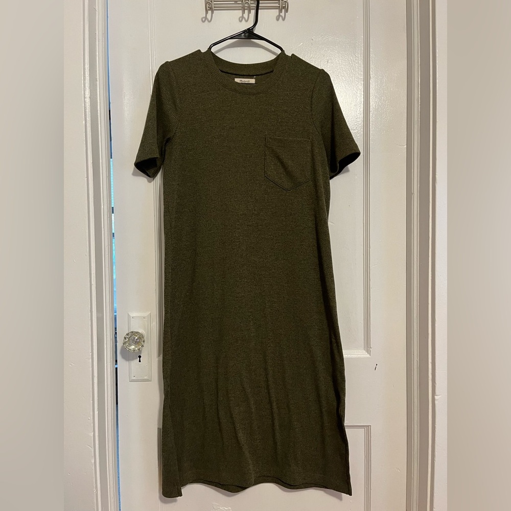 Madewell ribbed short sleeve dress